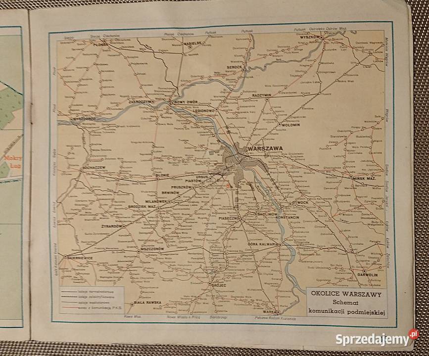 plan Warszawy 1959 r małopolskie
