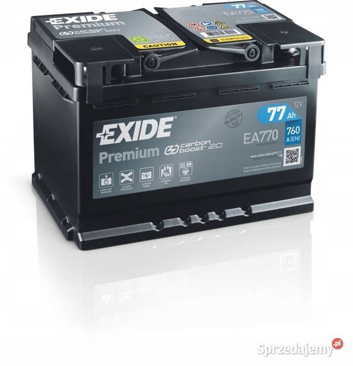 Akumulator Exide Premium 77Ah 760A PRAWY PLUS mazowieckie Legionowo