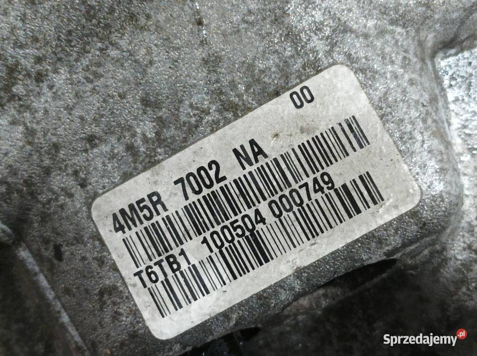 SKRZYNIA BIEGÓW 4M5R7002NA 18 16V Ford C I Skrzynie biegów manualne