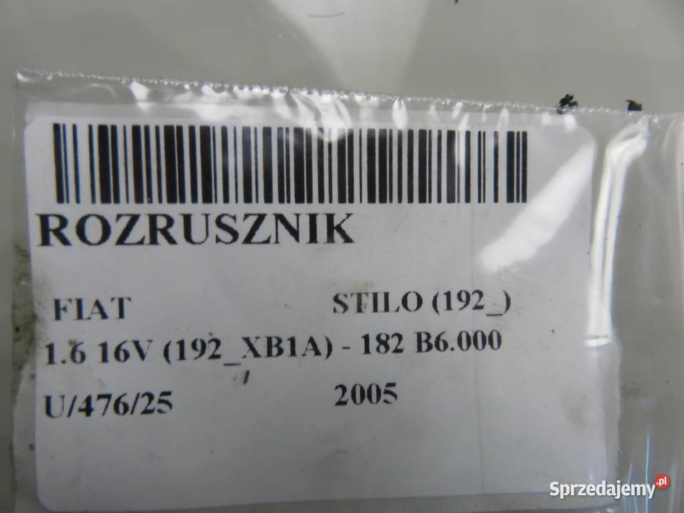 ROZRUSZNIK FIAT STILO 192 16 16V 103 46835094