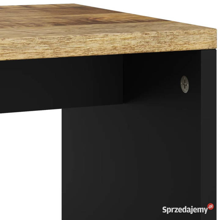 Stolik kawowy 40x31x46 drewno i materiał