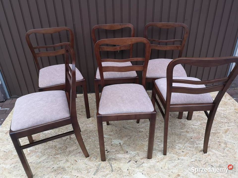 Krzesła ARTDECO Stare Antyk Komplet 6 Sztuk Swarzędz