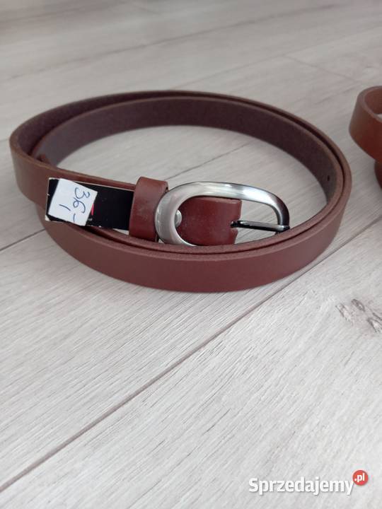 Pasek damskiwąskiskórzany Moda i Styl Gdańsk