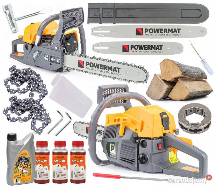 PIŁA SPALINOWA PILARKA ŁAŃCUCHOWA 6 ZESTAW XXL Ostrołęka