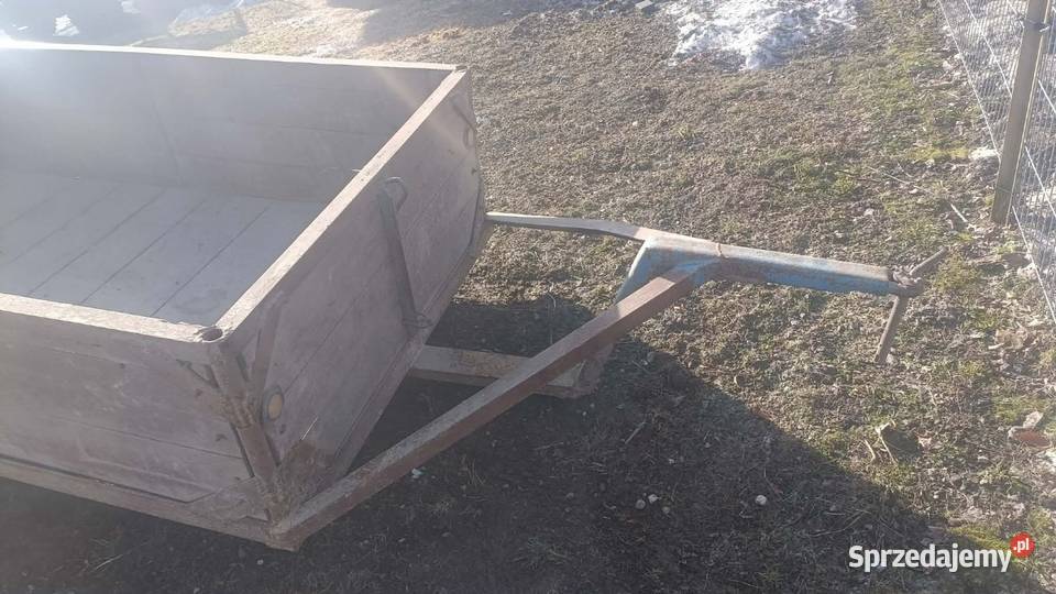 Przyczepka jednoosiowa wózek do ciągnika sprzedam