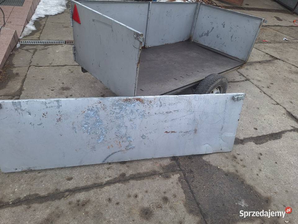 Przyczepka leśna ogrodowa do quada wąska nisko Mogilany