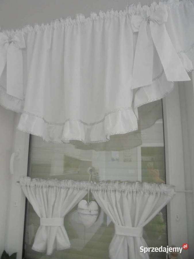 gotowy komplet firanek karnisz do 160 Włocławek