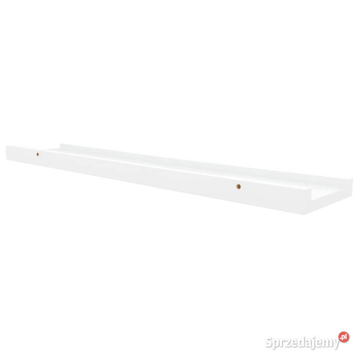 Półki ścienne na zdjęcia 2 białe 60x9x3 MDF Warszawa