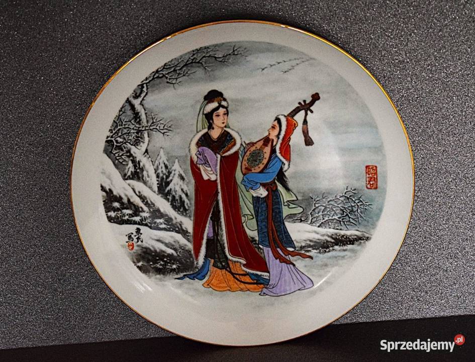 Talerz ozdobny Zima Fine China Chełmno