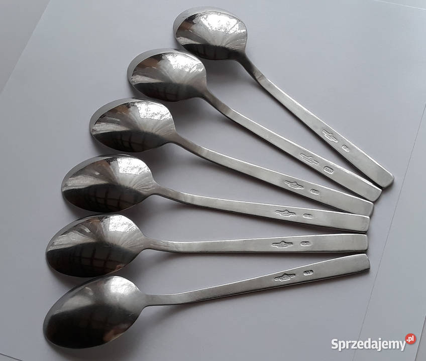 Łyżki obiadowe 1 RÓŻE Gerlach sztućce PRL Dąbrowa Górnicza sprzedam