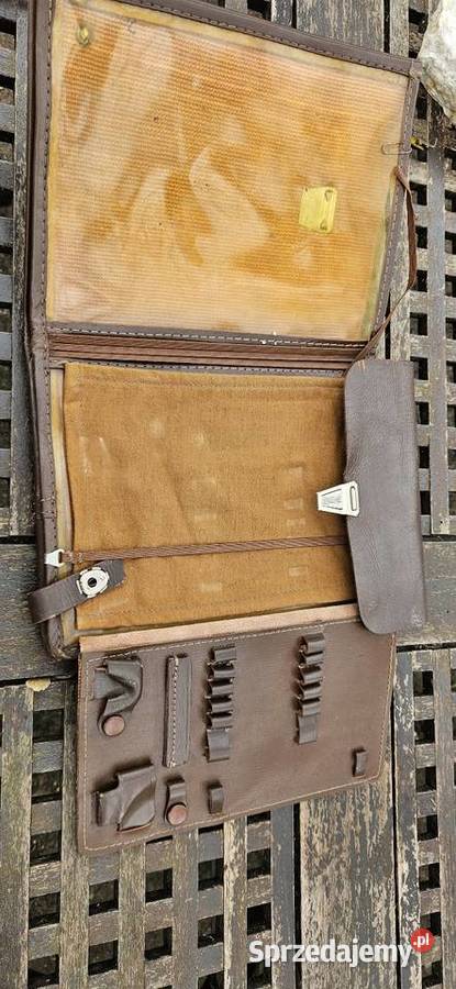 1980OryginałSkórzana raportówka z PRLu zachodniopomorskie Barlinek