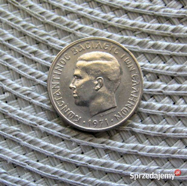 Grecja 1 Drachma 1971r Król Konstantyn II Kalisz