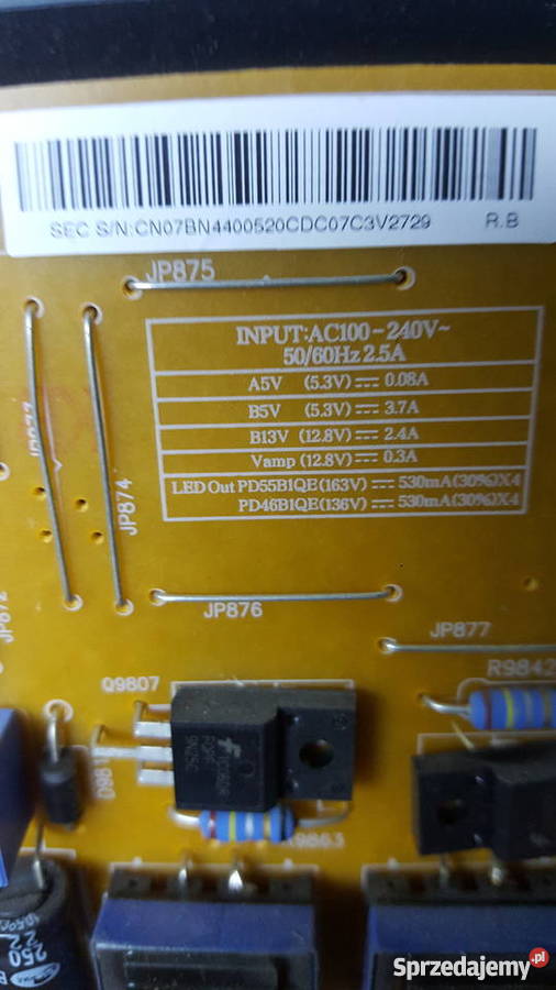 Samsung Ue 40ES6800s zbita matryca USB Sosnowiec
