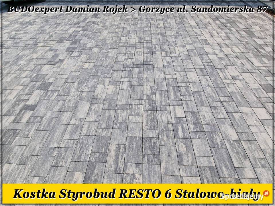 Szlachetna kostka brukowa Styrobud RESTO 6 Nisko