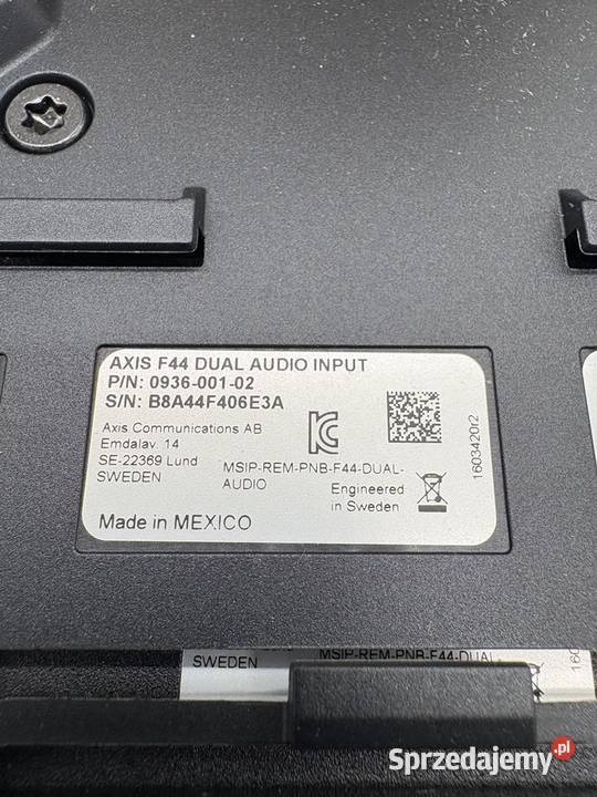 Axis F44 0936001 Main Unit Warszawa