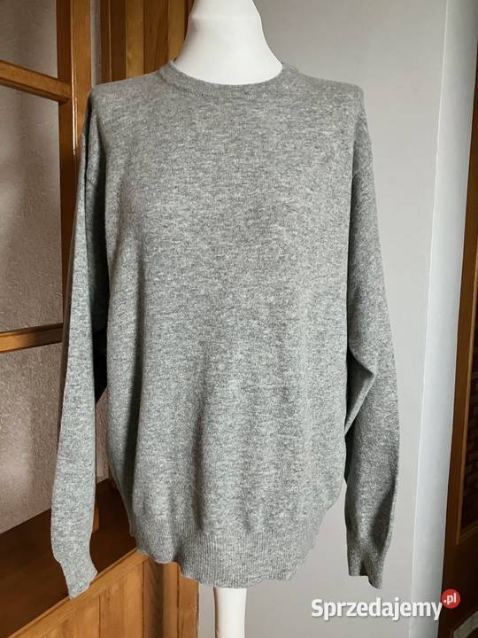 Nowy sweter szary wełna jagnięca Port Louis M Nisko
