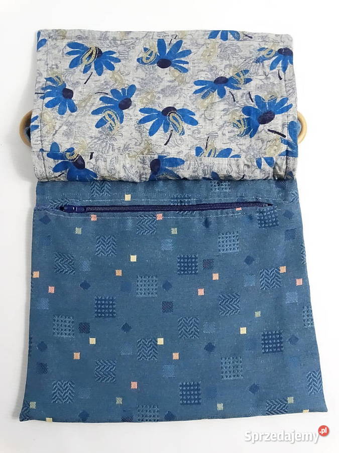 Unikalna Torebka Listonoszka Niebieska w lubelskie Biłgoraj