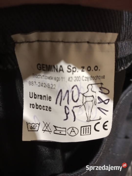 Ocieplany komplet męski roboczy 180 Łojki