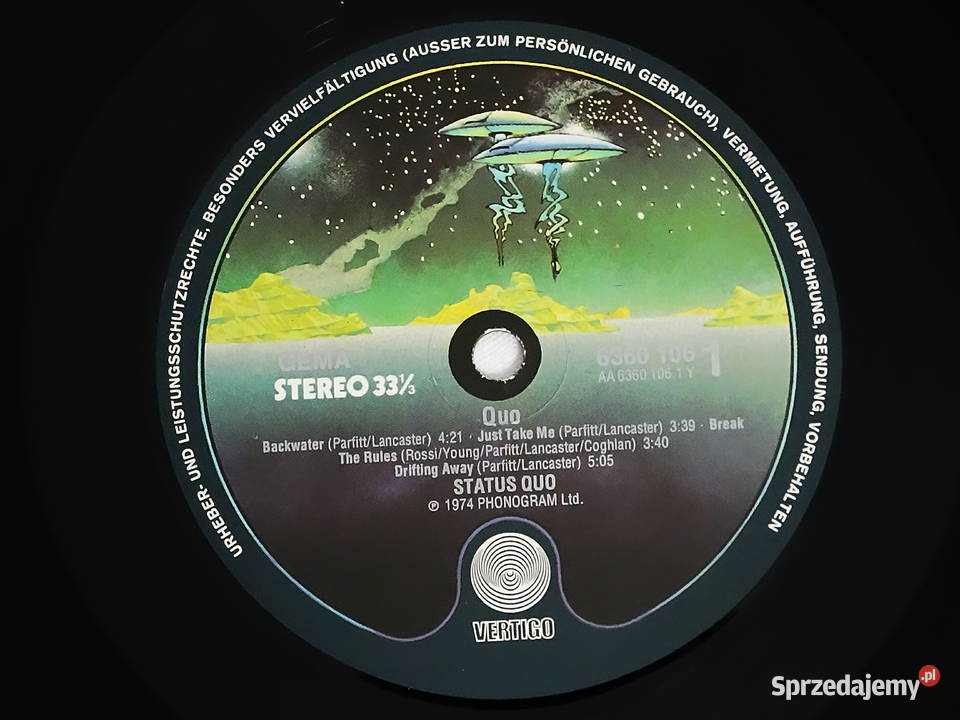 STATUS QUO Quo Winyl 1974 Vertigo 6360 106 Biłgoraj sprzedam