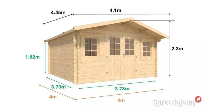 Domek z bali  14m2 Gardena 2 Łódź sprzedam