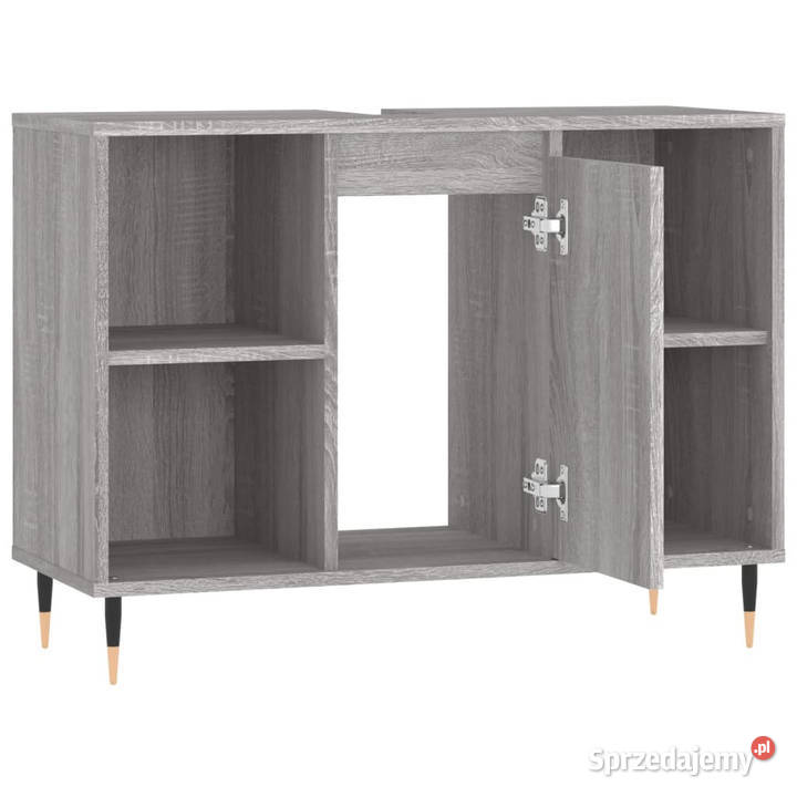 Szafka łazienkowa szary dąb sonoma 80x33x60
