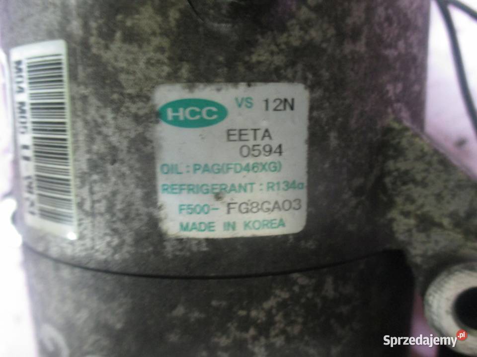 KIA SOUL 16 CRDI 09R 128 F500FG8CA03 SPRĘŻARKA Kompresory klimatyzacji