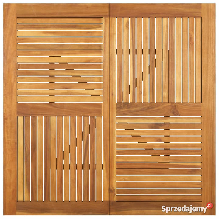 Stół ogrodowy 110x110x75 lite drewno akacjowe