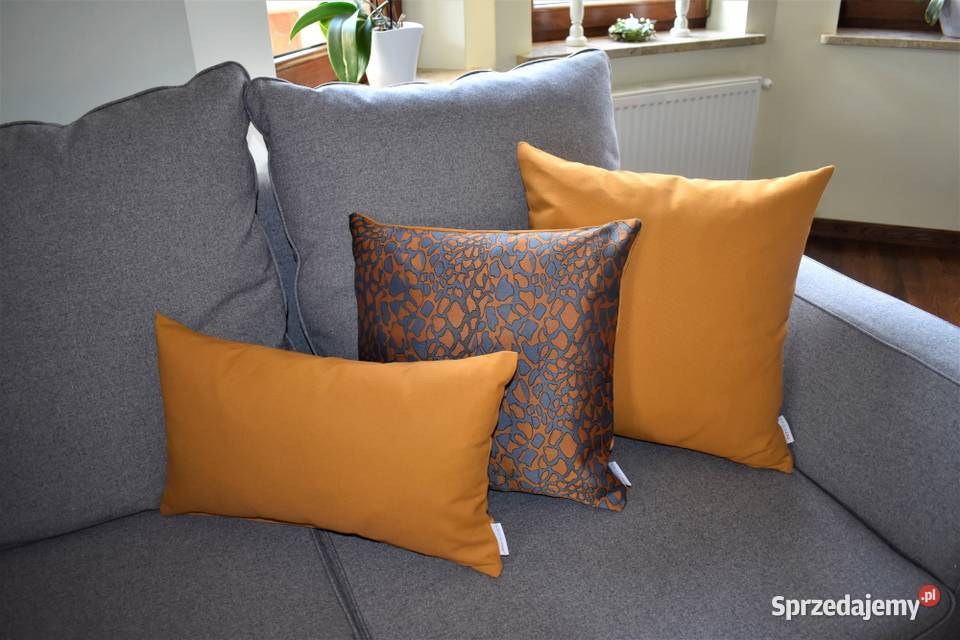 Poszewka Dekoracyjna 40 x 40 musztardowa Stare Kupiski