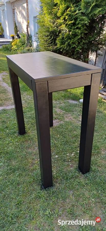 Stół barowy drewniany czarny bufet bar Łomianki