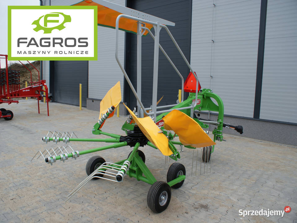 Nowa Zgrabiarka wirnikowa karuzelowa tandem RATY świętokrzyskie Kazimierza Wielka