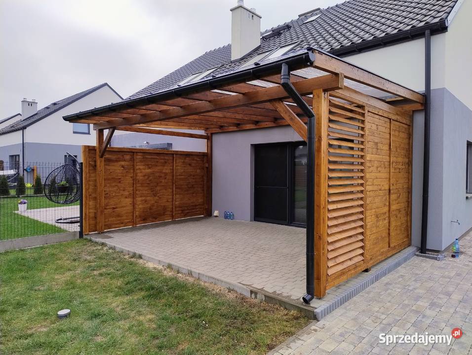 Zadaszenie tarasu wiata altany drewniane Szczecin