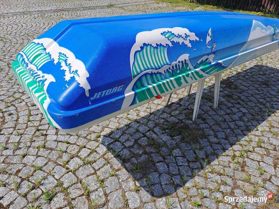 Box dachowy thule jetbag bialy niepowtarzalny Czarna Woda