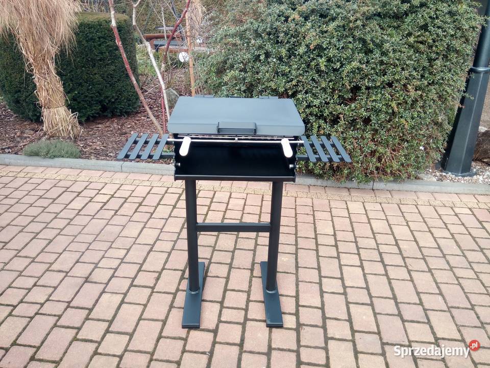 Grill ogrodowy blacha 4 mm 2 standardowe tacki Grillowanie Damasławek