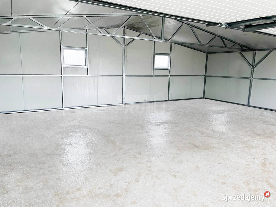 Garaż Ocieplany Płyta Warstwowa 9x6 2x Brama 54m2 Nowy Tomyśl