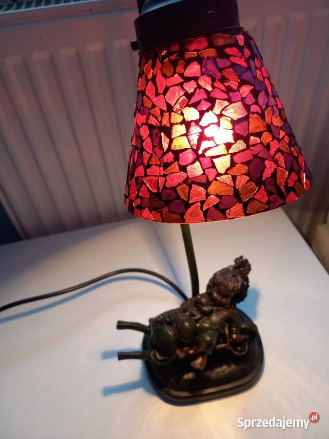 Lampka stojąca z kloszem witrażowym kujawsko-pomorskie
