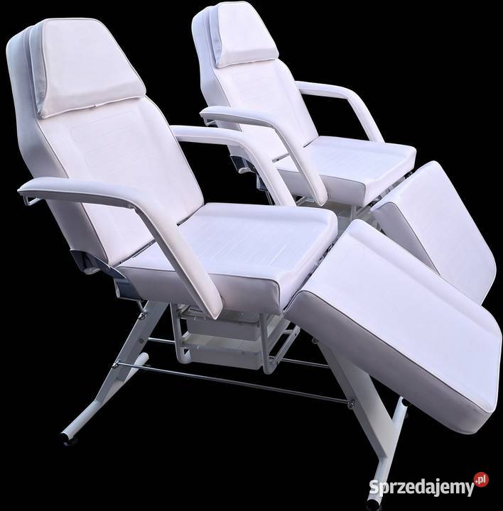 2x Fotel kosmetyczny Sillon z kuwetami biały Pozostałe usługi