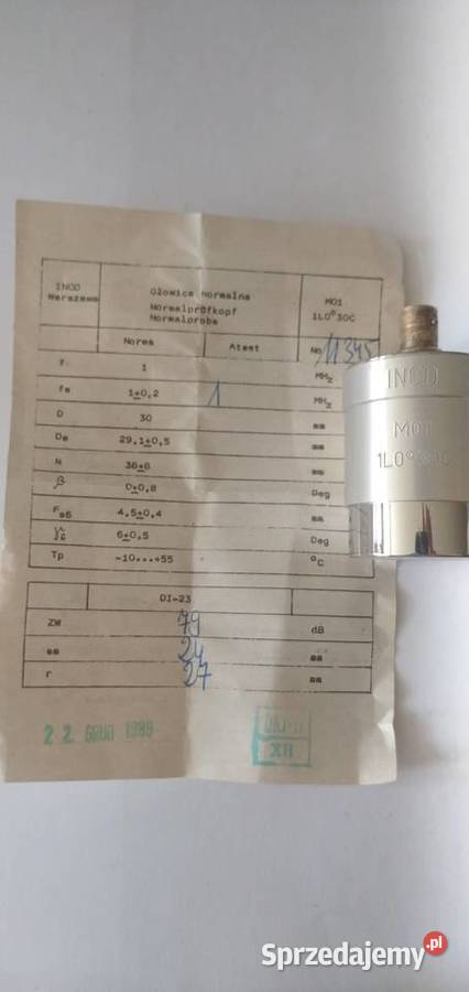 GŁOWICA ULTRADŹWIĘKOWA M01 1L030C Wołomin