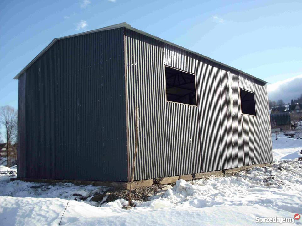 Garaż Blaszany 6x10 Bramy 45 m Profil zamknięty