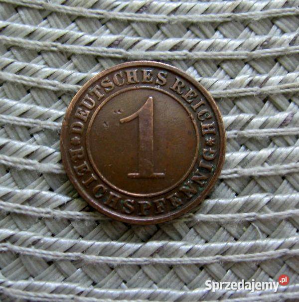 Niemcy 1 Reichsfenig 1924r J Kalisz