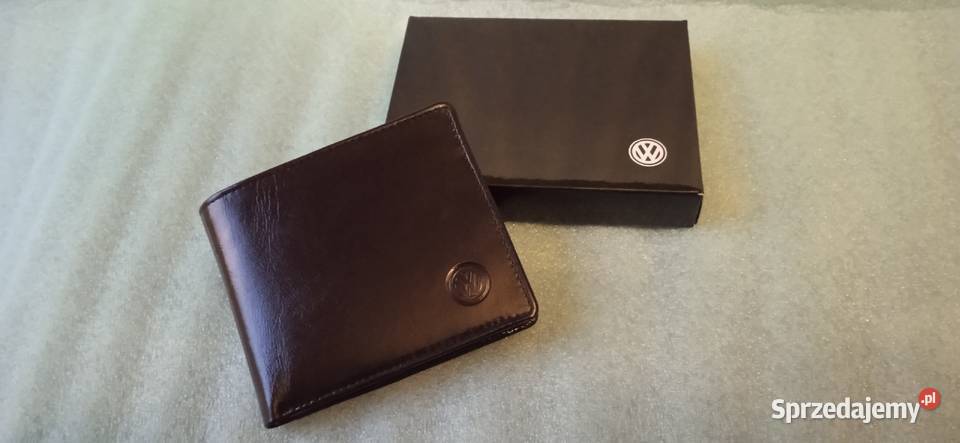 Portfel VOLKSWAGEN Skórzany Czarny VW Pozostałe Zielona Góra
