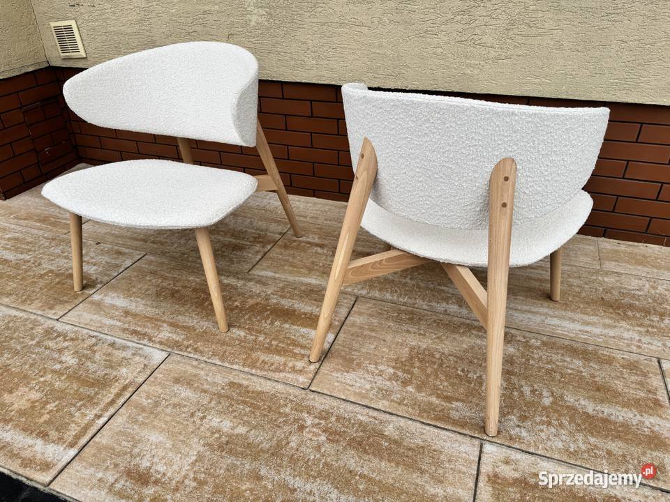 Fotel nowoczesny design boucle fotele krzesła Sulbiny