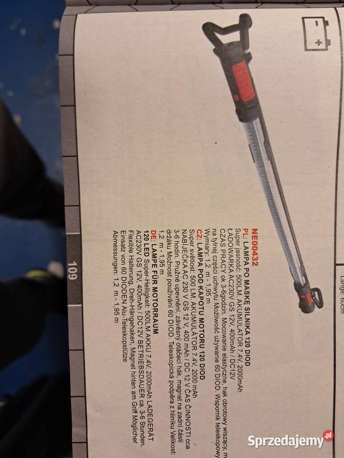 Lampa pod maskę silnika 120 diód śląskie Częstochowa