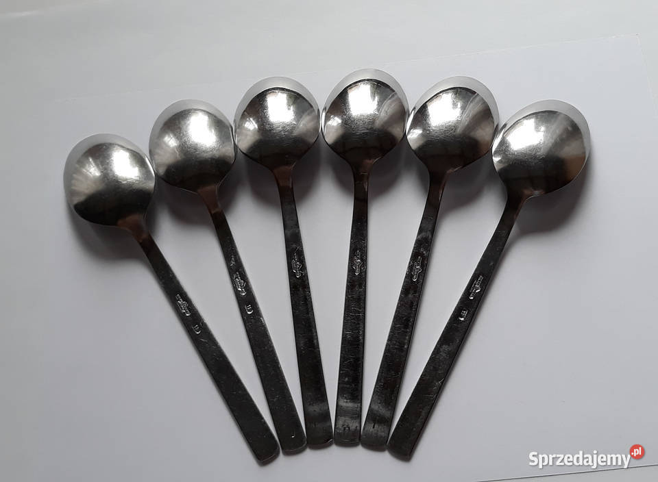 Łyżki obiadowe 2 KONWALIE Gerlach sztućce PRL śląskie Dąbrowa Górnicza