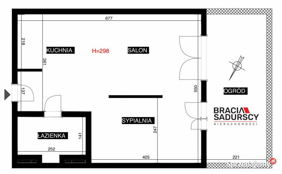 Mieszkanie Kraków 365m2 2 pokojowe parter