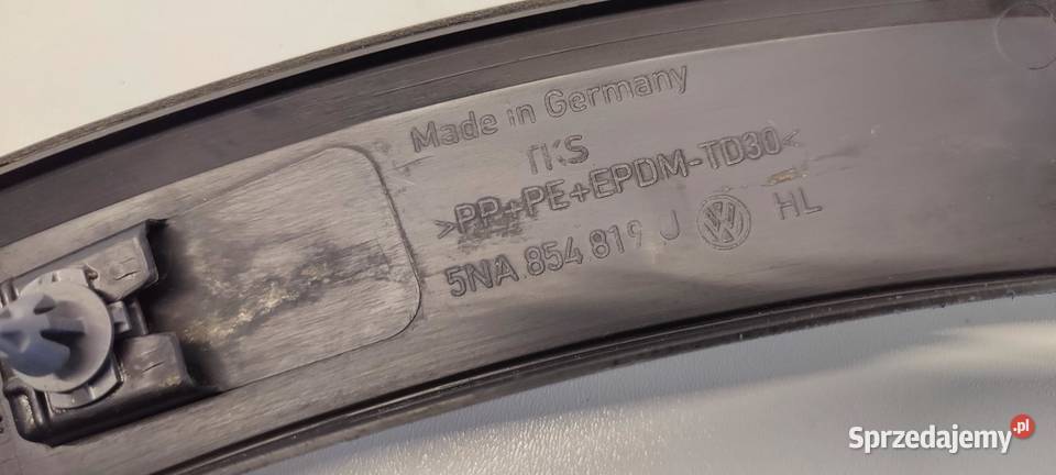 VW TIGUAN II LISTWA BŁOTNIKA LEWY TYŁ 5NA854819J