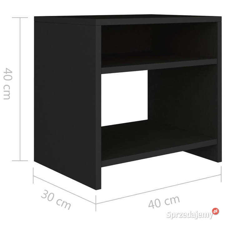Szafka nocna czarna 40x30x40 materiał Warszawa sprzedam