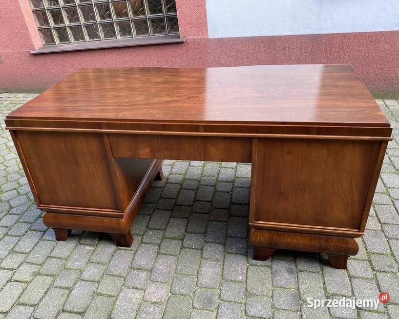 Biurko dwustronne ART DECO lat 20te Renowacji Bronisze