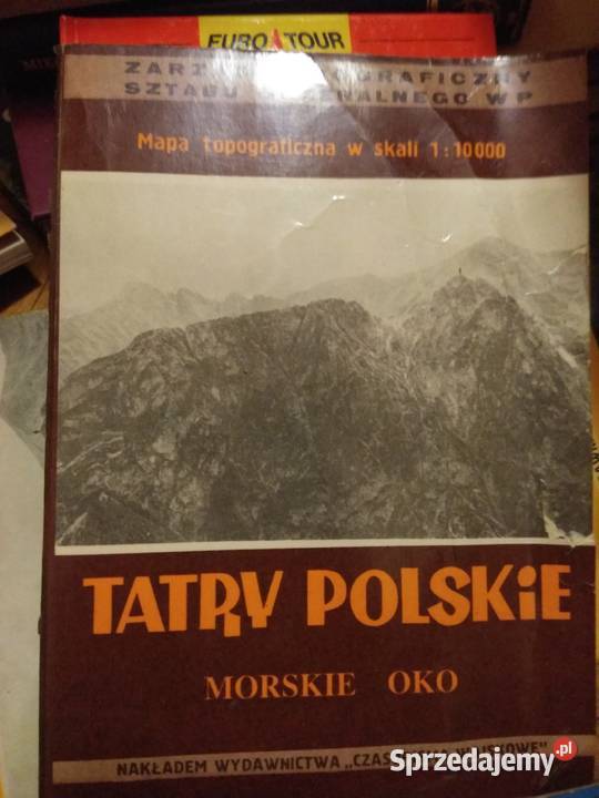 Mapy topograficzne Tatry polskie Morsk oko Warszawa