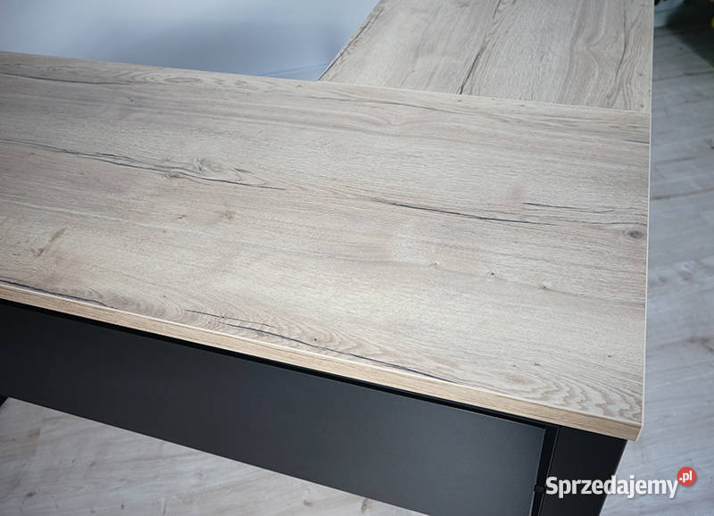 Biurko narożne lewe blenda Halifax naturalny 160