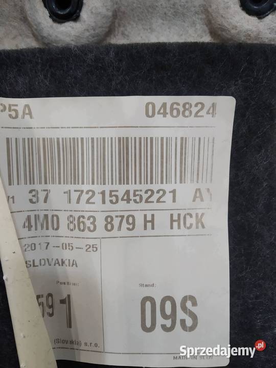 TAPICERKA BOCZEK BAGAŻNIKA LEWY PRAWY TYŁ KPL 4M Tapicerki samochodowe